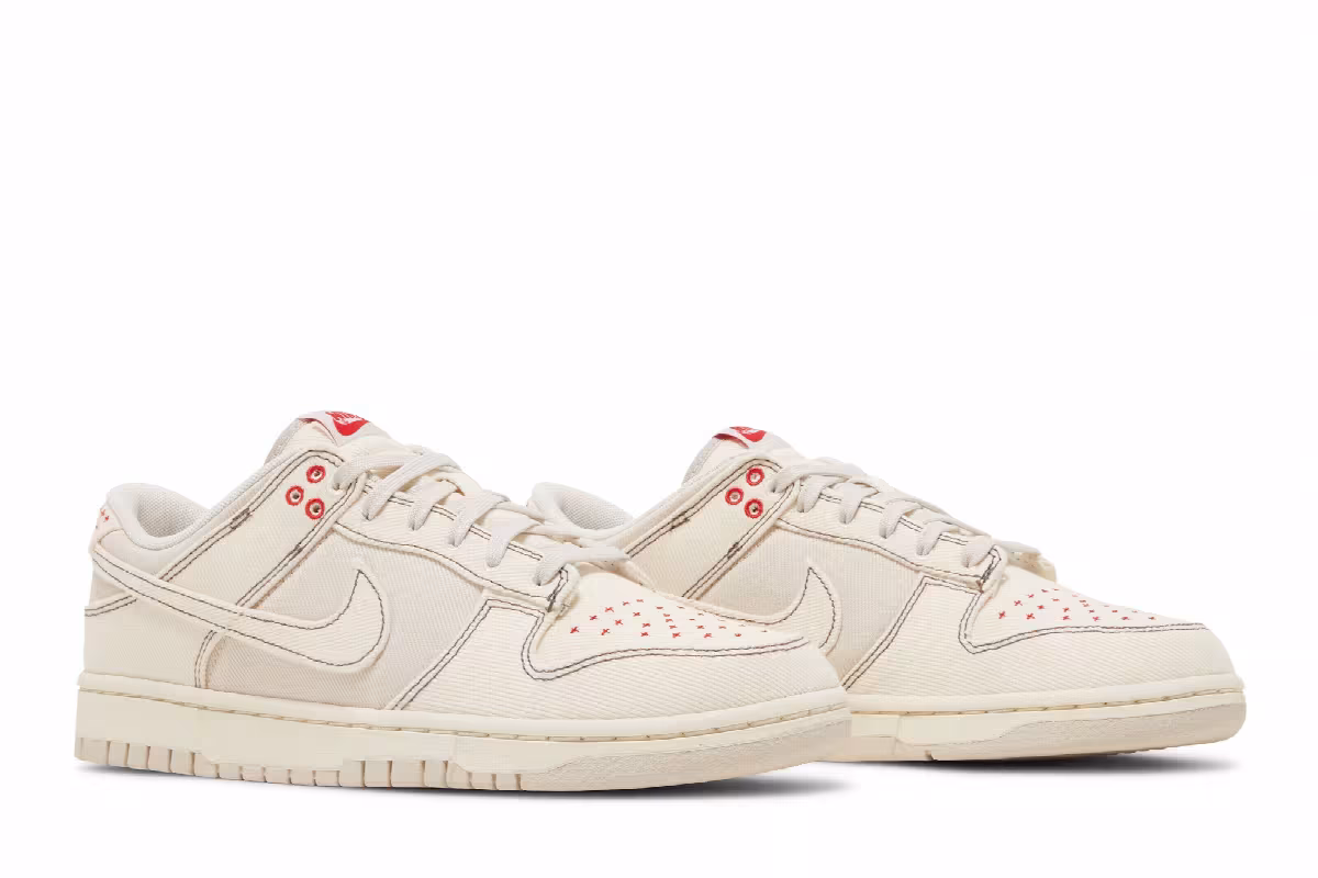 Nike Dunk Low SE Sashiko - Light Orewood Brown, view 9