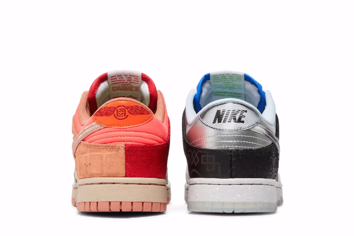 CLOT x Nike Dunk Low SP What The, view 7