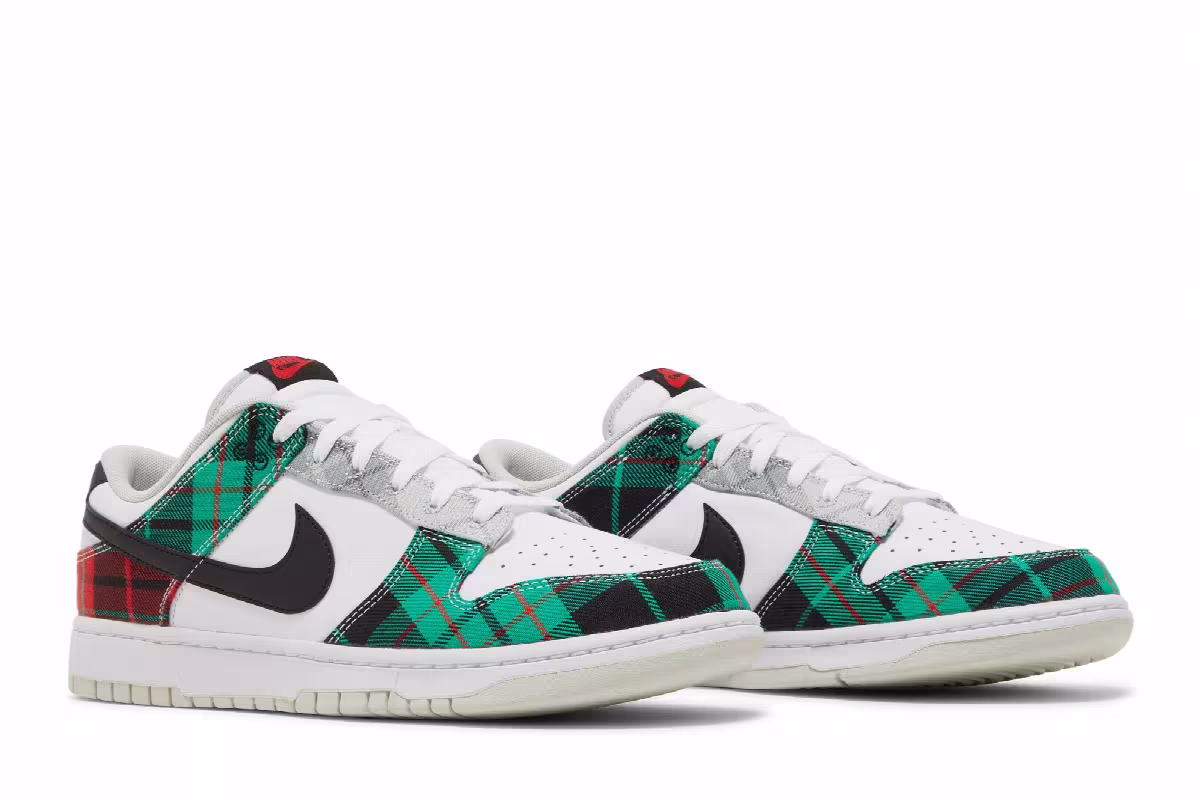 Nike Dunk Low Premium Tartan Plaid, view 9