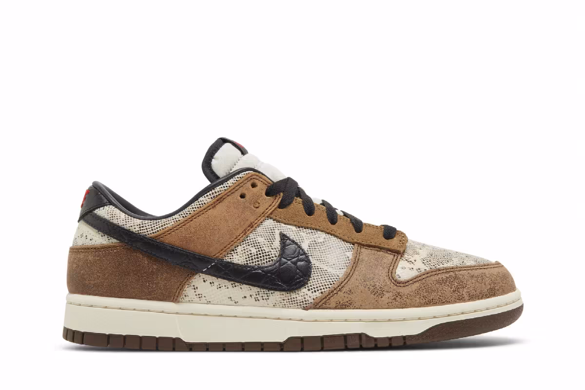 Nike Dunk Low Premium CO.JP Brown Snakeskin, view 2