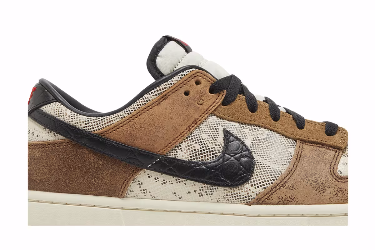 Nike Dunk Low Premium CO.JP Brown Snakeskin, view 3