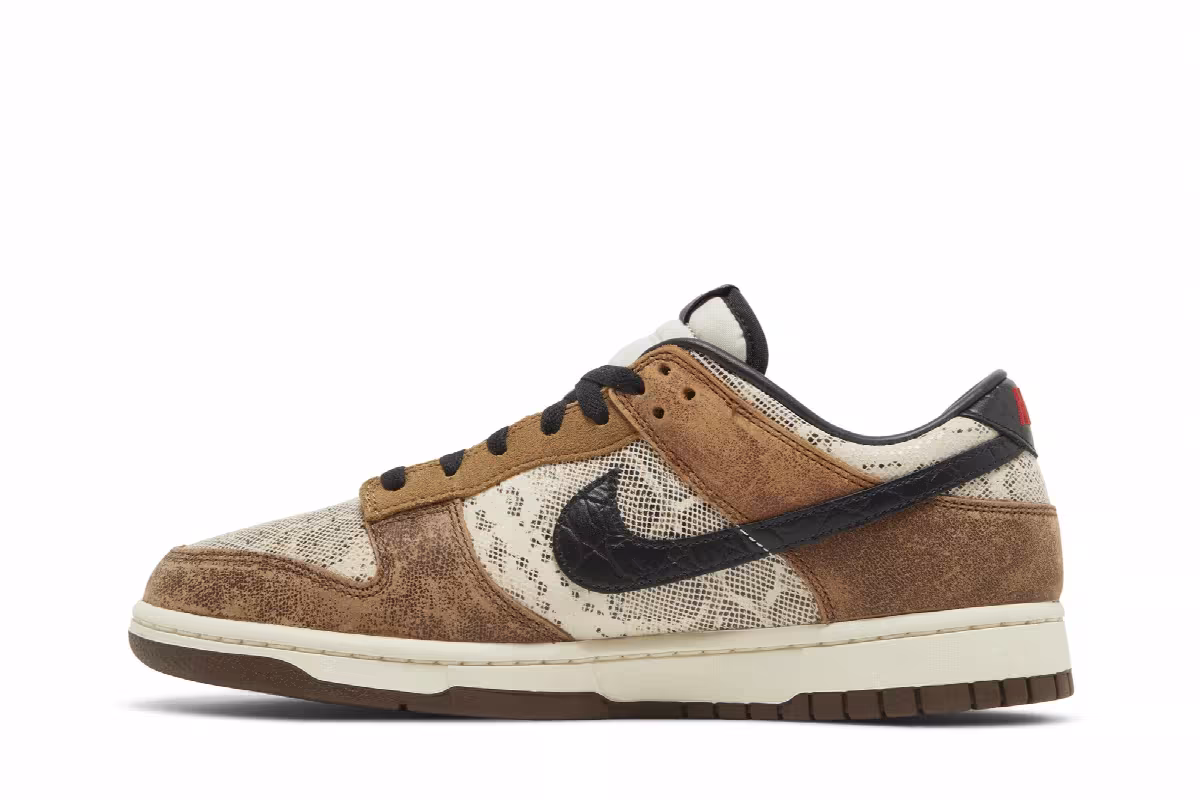 Nike Dunk Low Premium CO.JP Brown Snakeskin, view 4