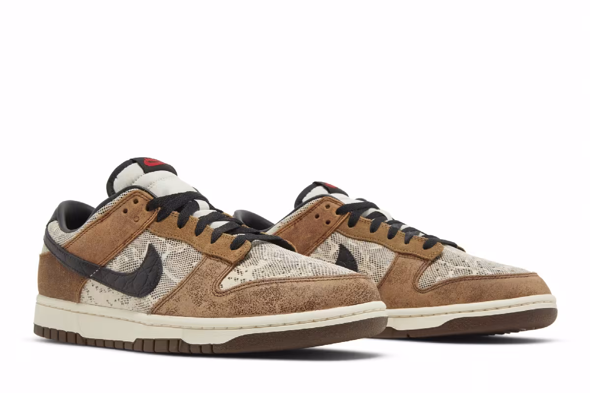 Nike Dunk Low Premium CO.JP Brown Snakeskin, view 9