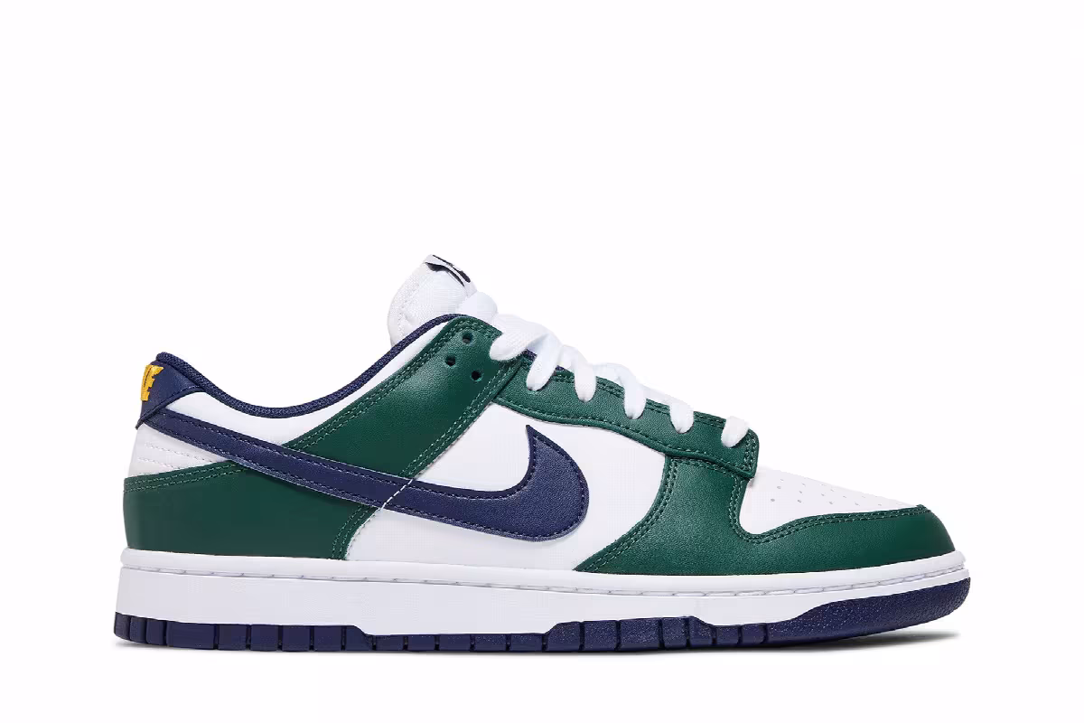 Nike Men's Dunk Low Fir Midnight Navy, view 2