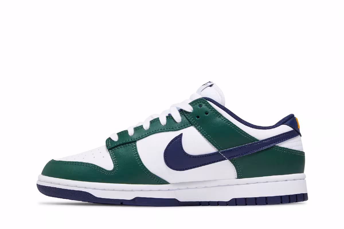 Nike Men's Dunk Low Fir Midnight Navy, view 4