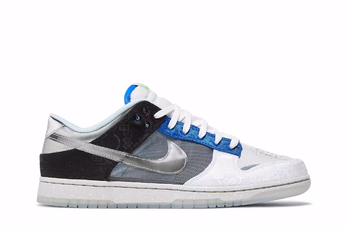 CLOT x Nike Dunk Low SP What The, view 2