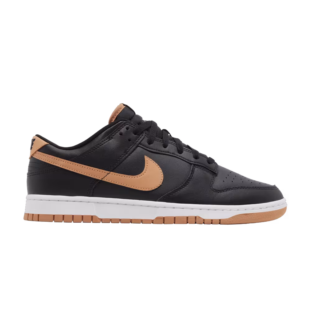 Nike Men's Dunk Low Black Amber Brown