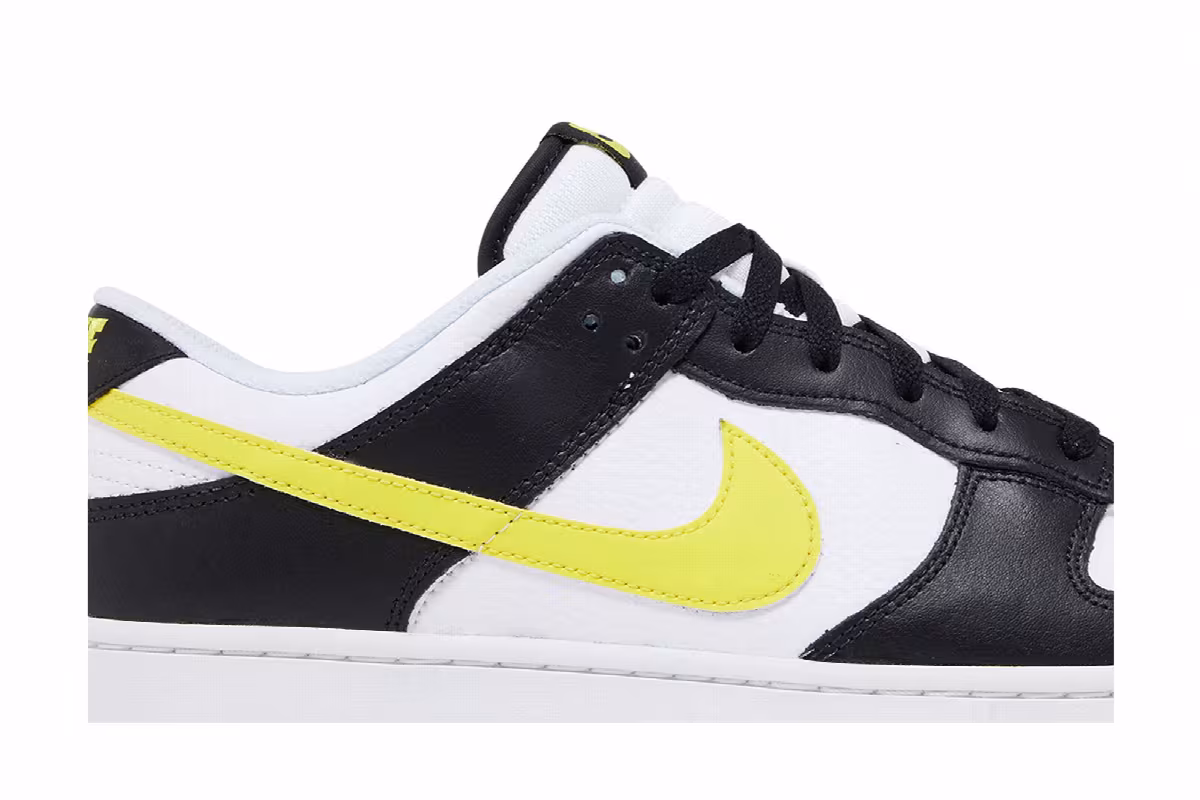 Nike Dunk Low Black Opti Yellow, view 3