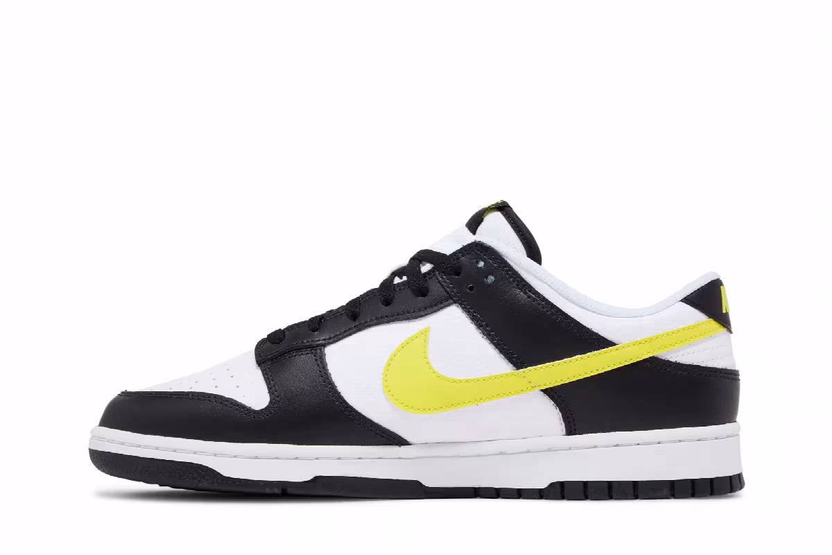 Nike Dunk Low Black Opti Yellow, view 4