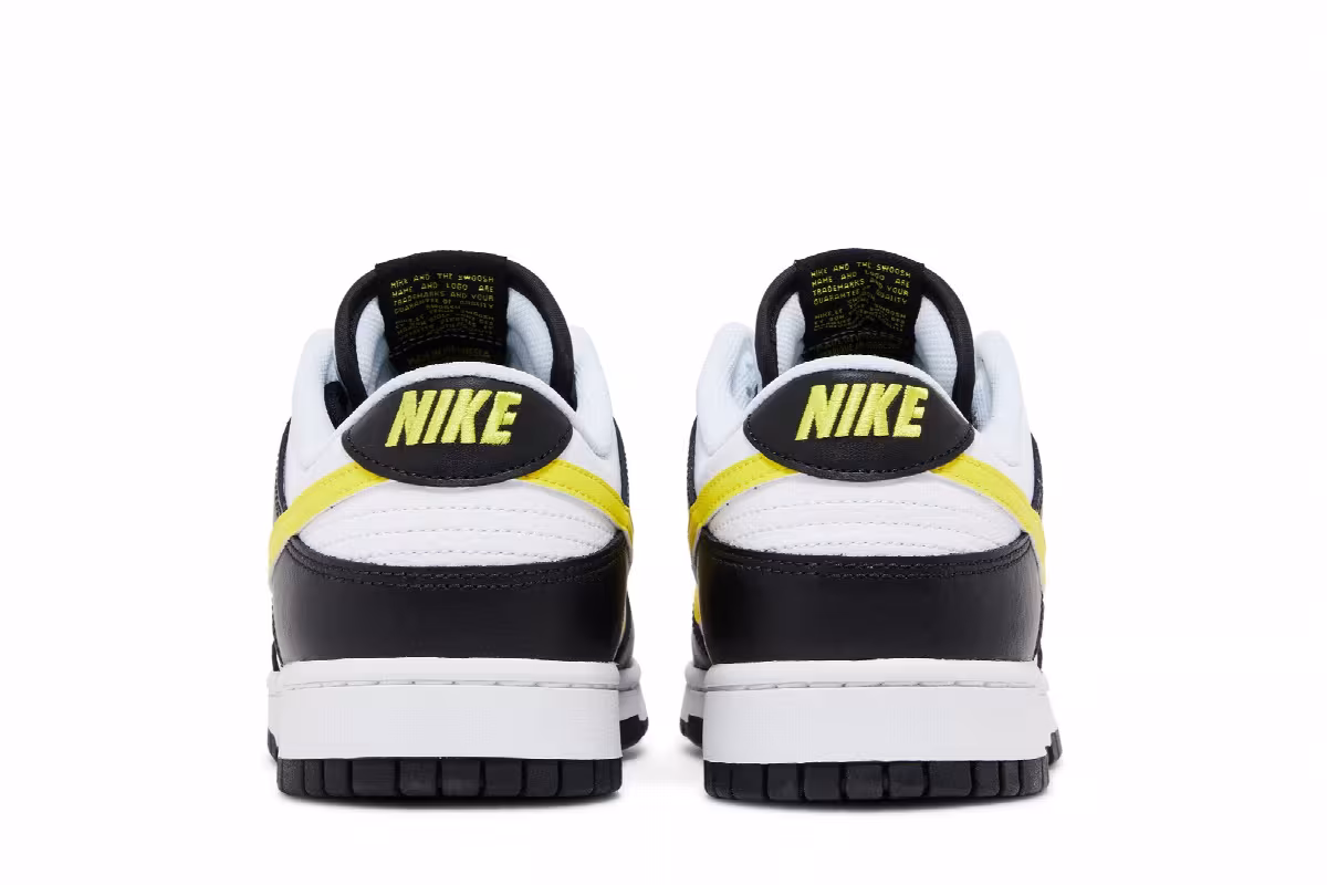 Nike Dunk Low Black Opti Yellow, view 7