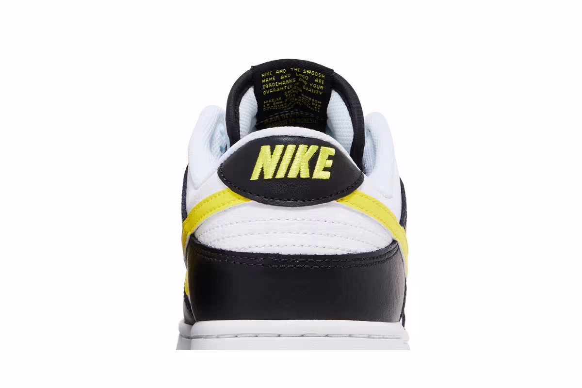 Nike Dunk Low Black Opti Yellow, view 8