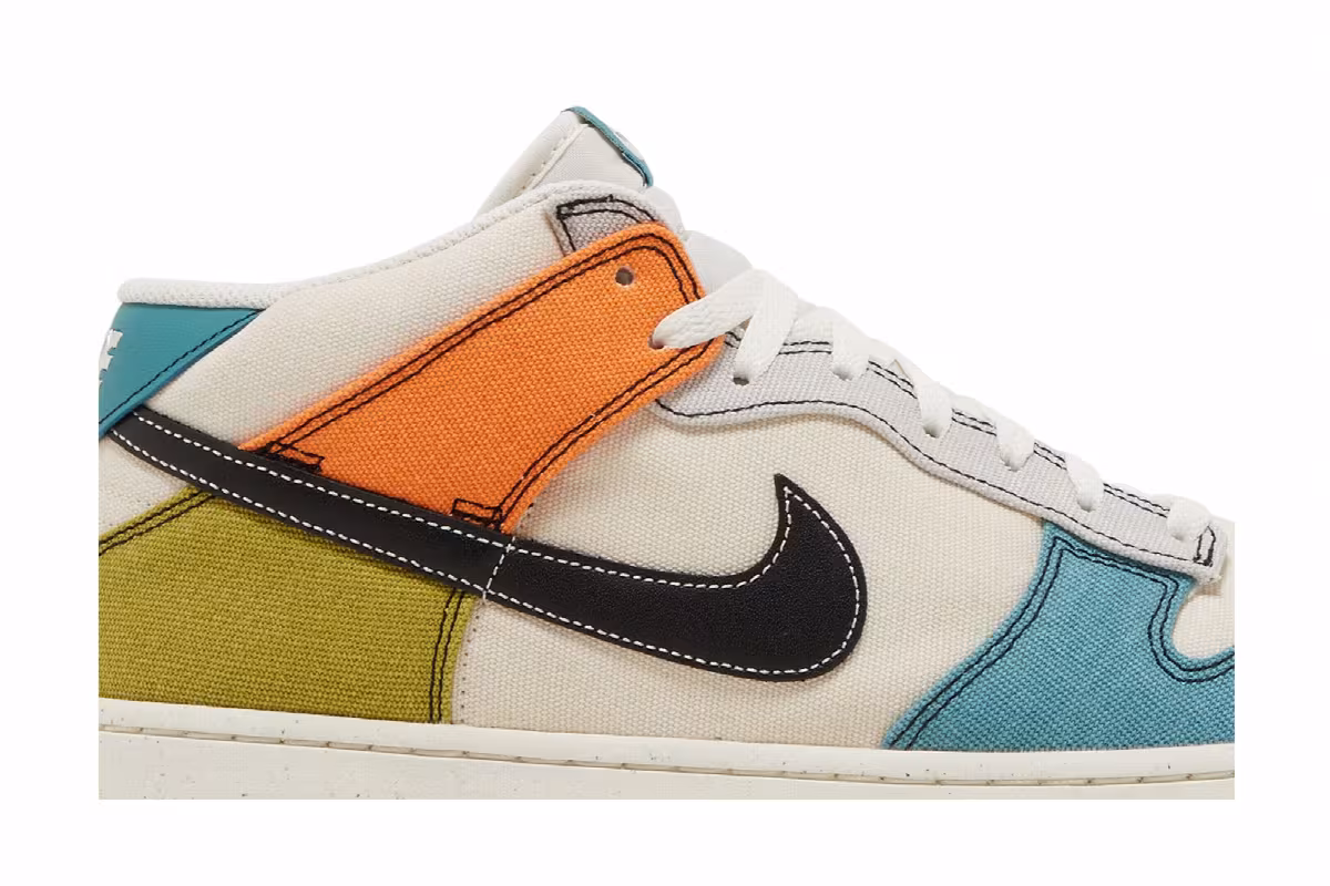 Nike Dunk Mid Pale Ivory Multi-Color, view 3