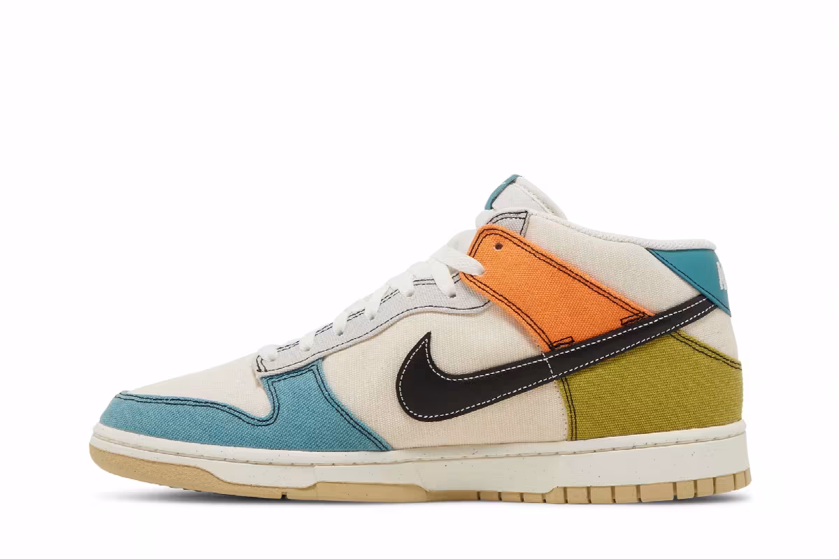 Nike Dunk Mid Pale Ivory Multi-Color, view 4