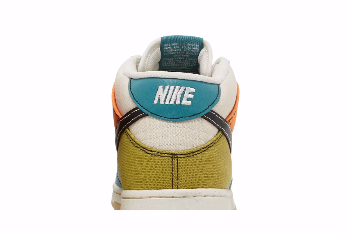 Nike Dunk Mid Pale Ivory Multi-Color, view 8