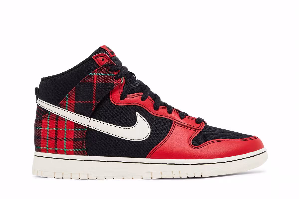 Nike Dunk High SE Tartan Plaid, view 2