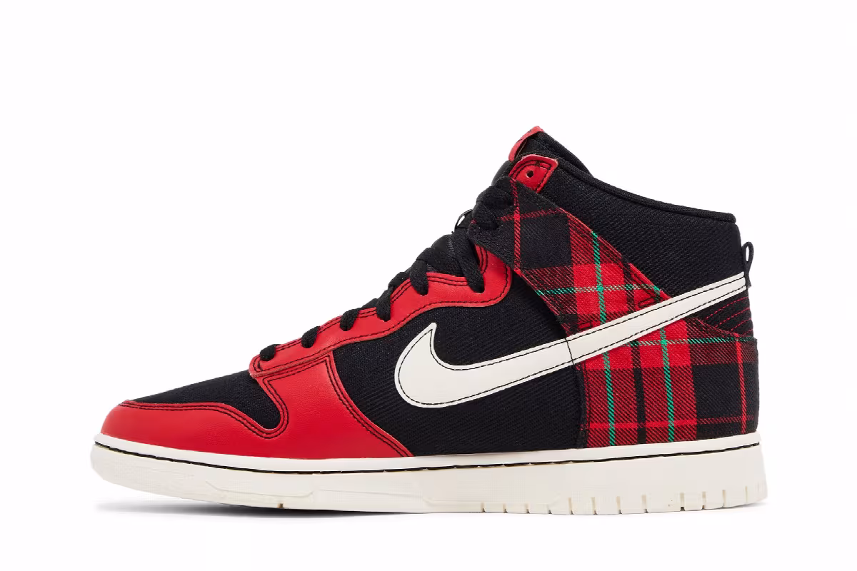 Nike Dunk High SE Tartan Plaid, view 4