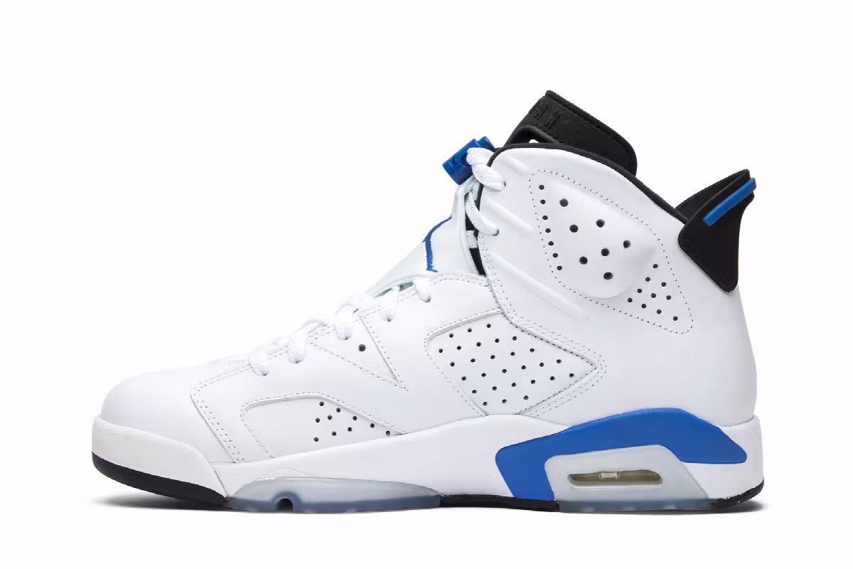 Air Jordan 6 Sport Blue 2014, view 4