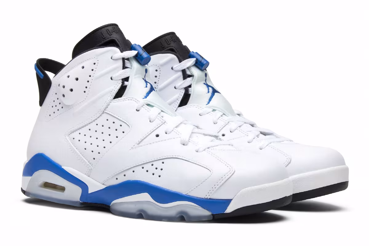 Air Jordan 6 Sport Blue 2014, view 9