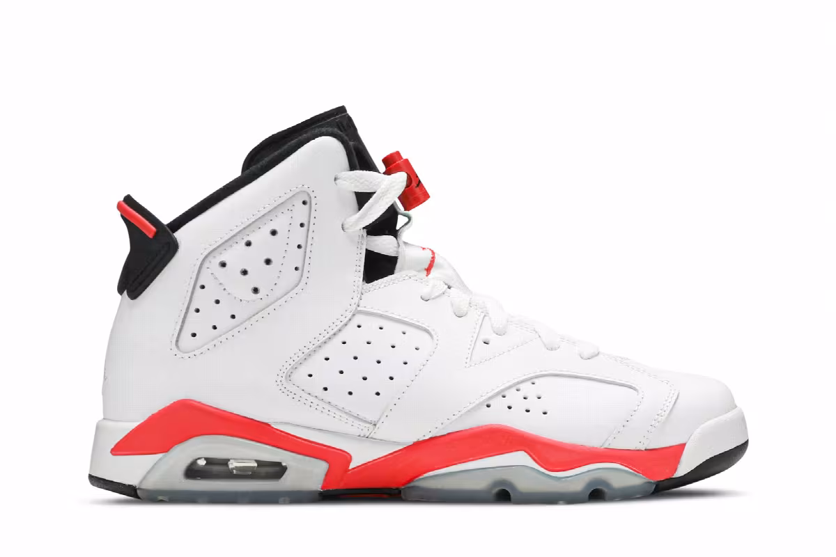 Air Jordan 6 BG White Infrared 2014, view 2
