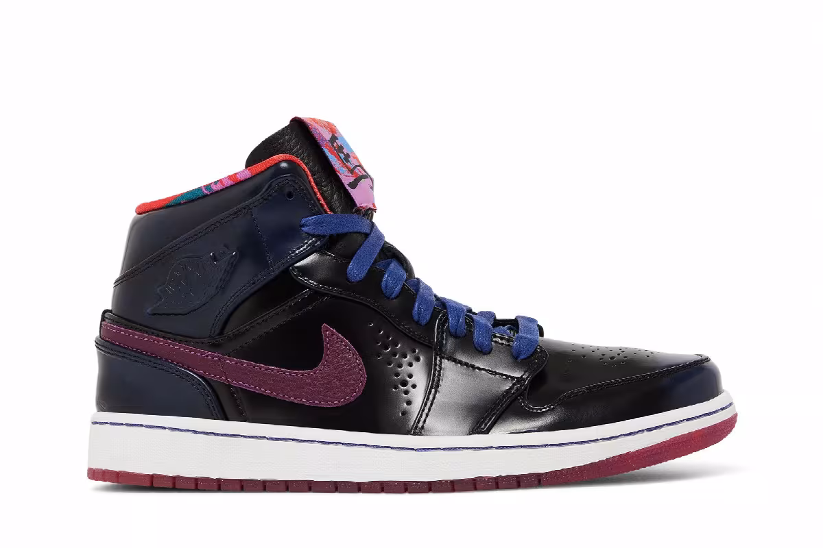 Air Jordan 1 Mid Nouveau YOTH Deep Royal, view 2