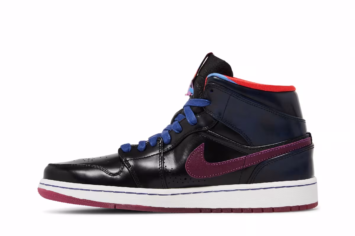 Air Jordan 1 Mid Nouveau YOTH Deep Royal, view 4