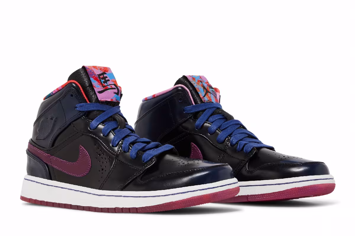 Air Jordan 1 Mid Nouveau YOTH Deep Royal, view 9