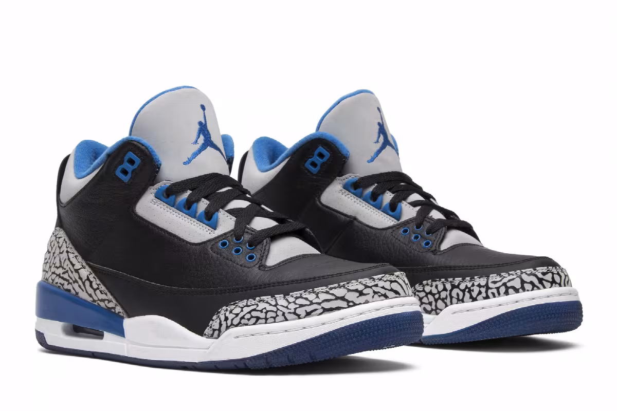 Air Jordan 3 sport blue, view 9