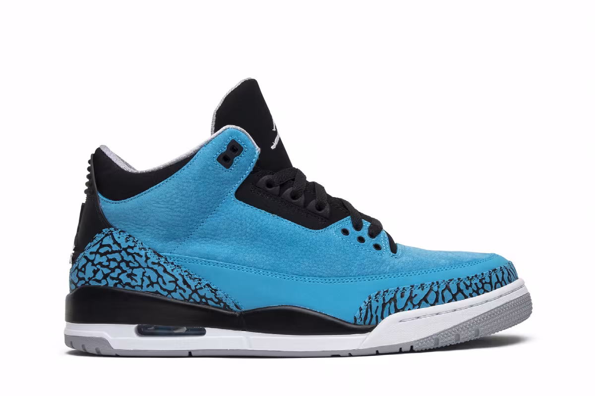 Air Jordan 3 Powder Blue, view 2
