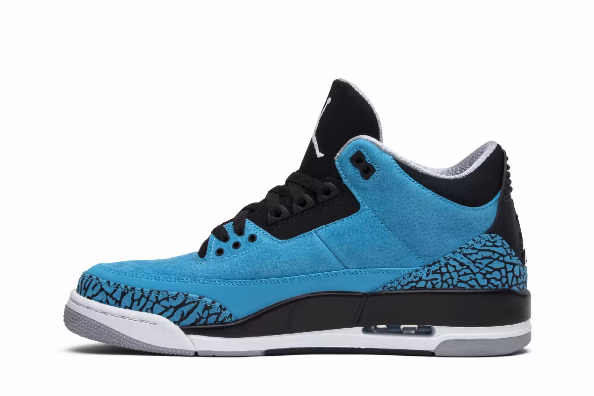 Air Jordan 3 Powder Blue, view 4
