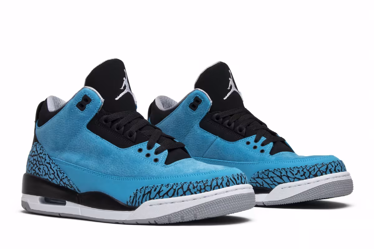 Air Jordan 3 Powder Blue, view 9