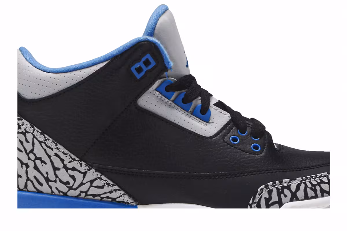 Air Jordan 3 BG Sport Blue, view 3