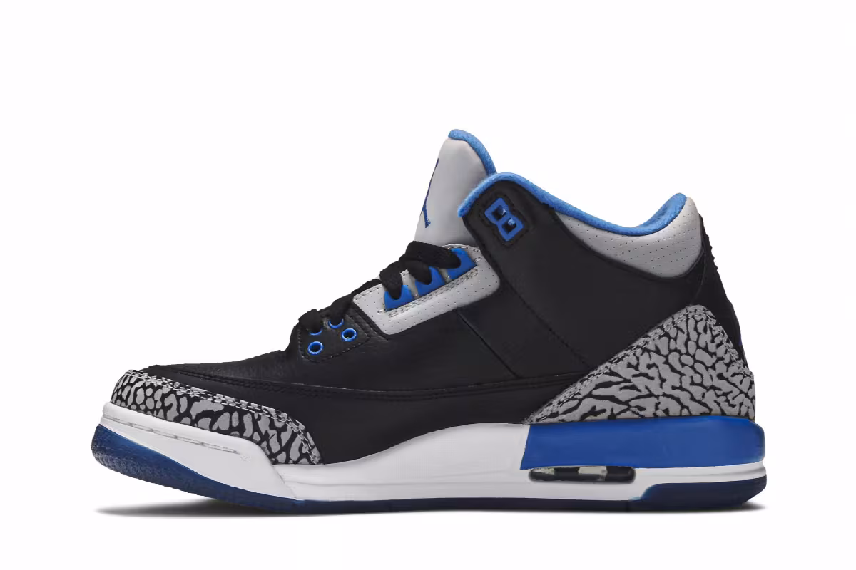 Air Jordan 3 BG Sport Blue, view 4