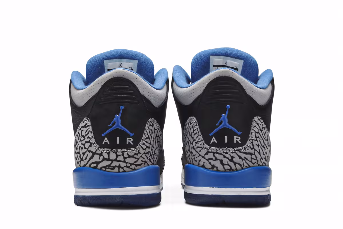 Air Jordan 3 BG Sport Blue, view 7