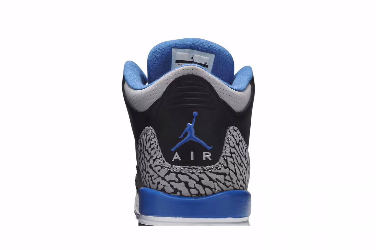 Air Jordan 3 BG Sport Blue, view 8