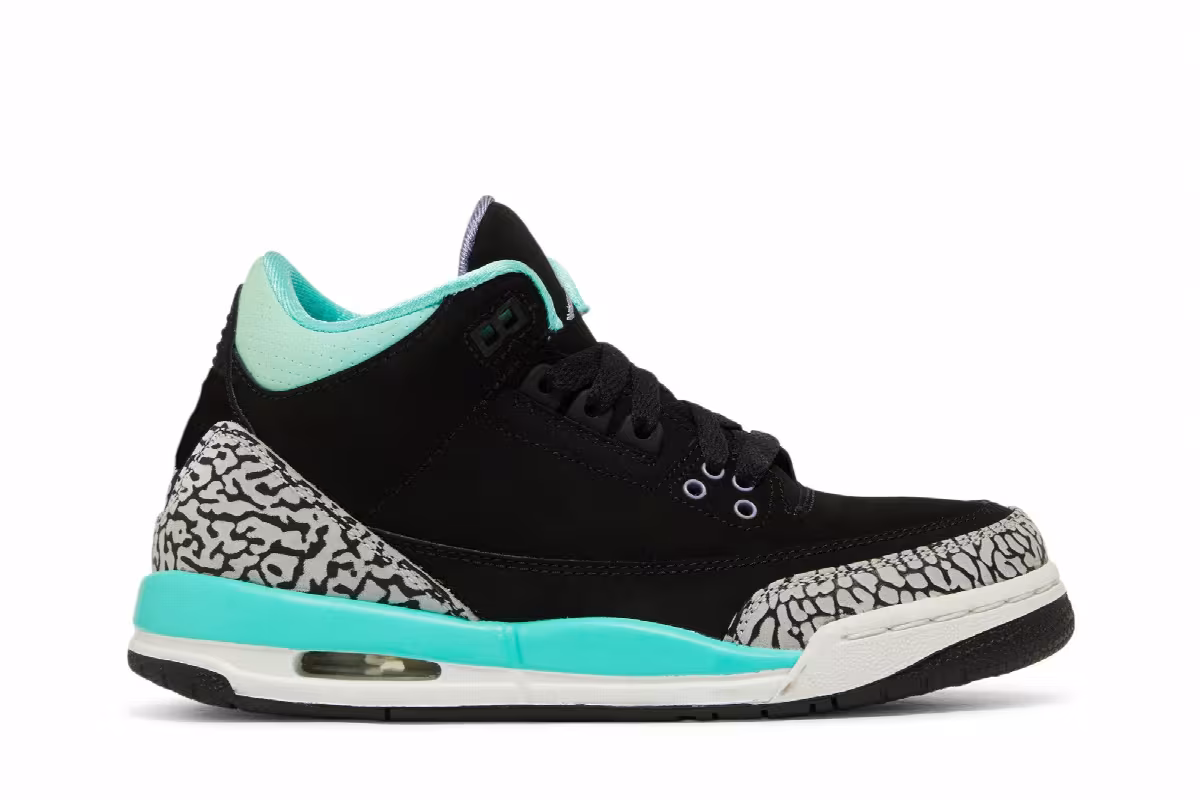 Air Jordan 3 GG Black Mint, view 2