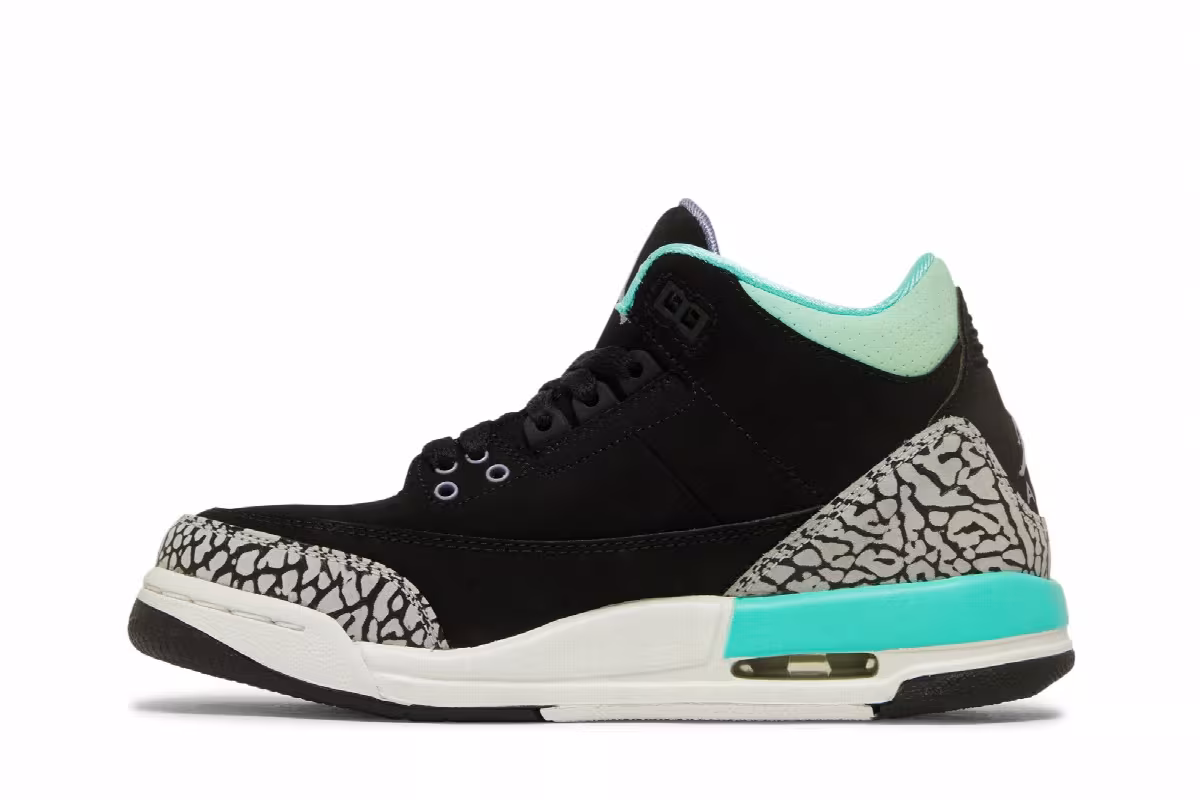 Air Jordan 3 GG Black Mint, view 4