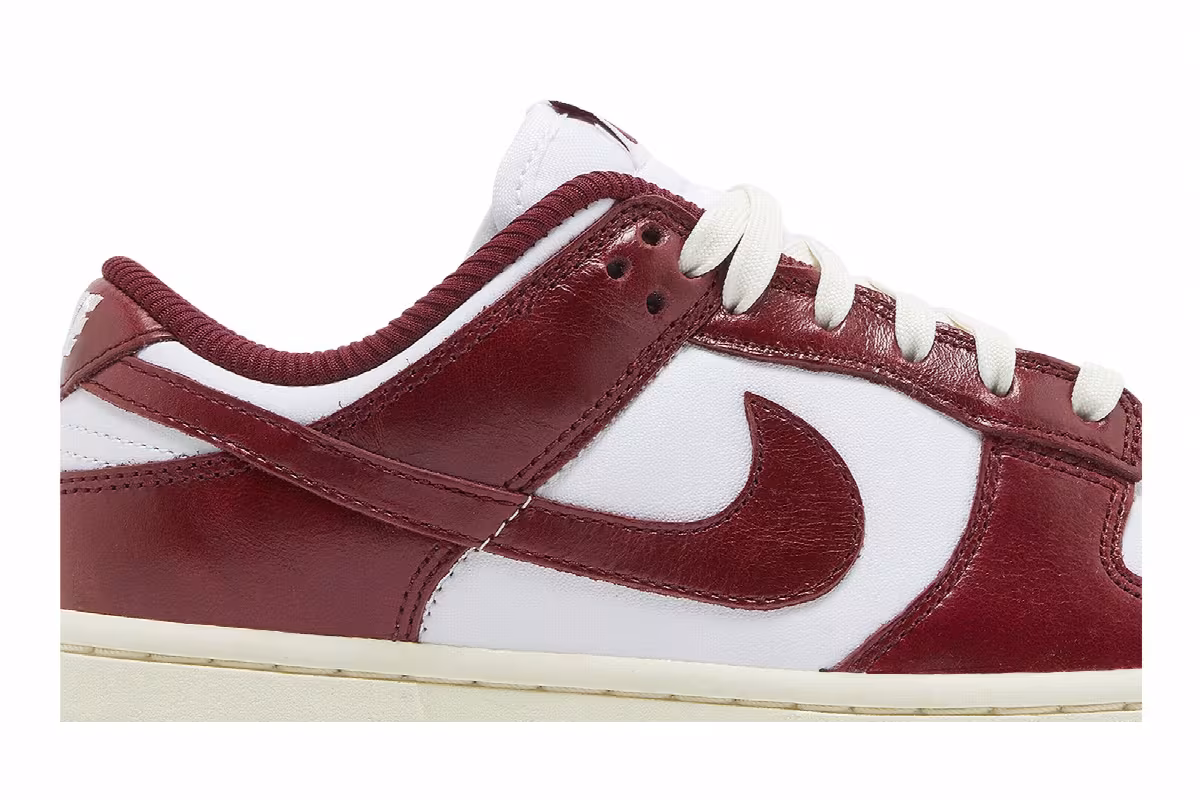 Nike Women's Dunk Low Premium Vintage Red, view 3