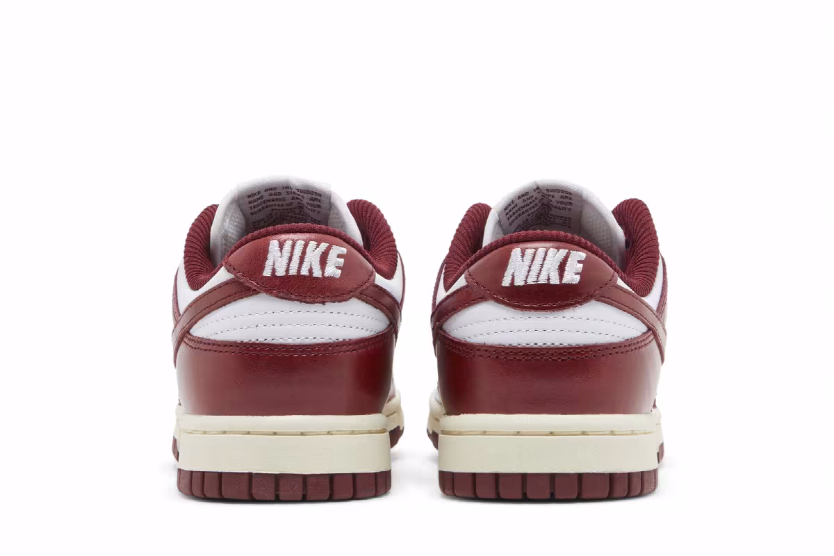 Nike Women's Dunk Low Premium Vintage Red, view 7