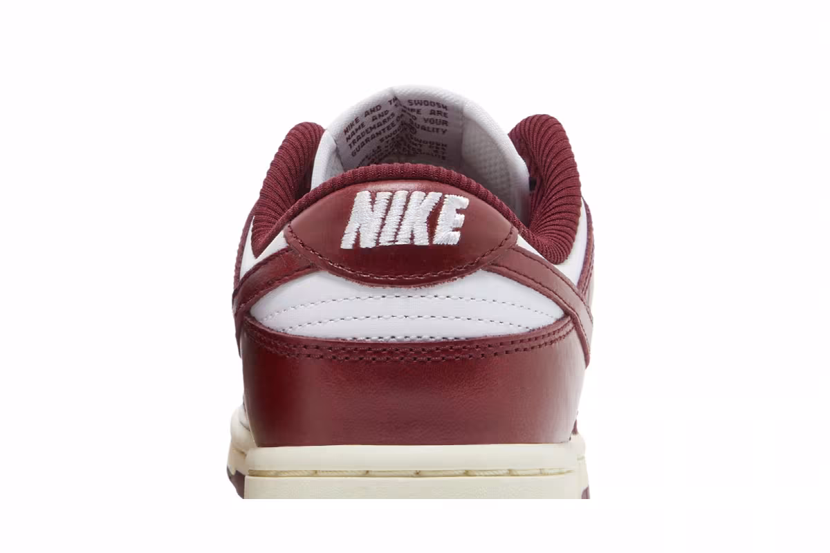 Nike Women's Dunk Low Premium Vintage Red, view 8
