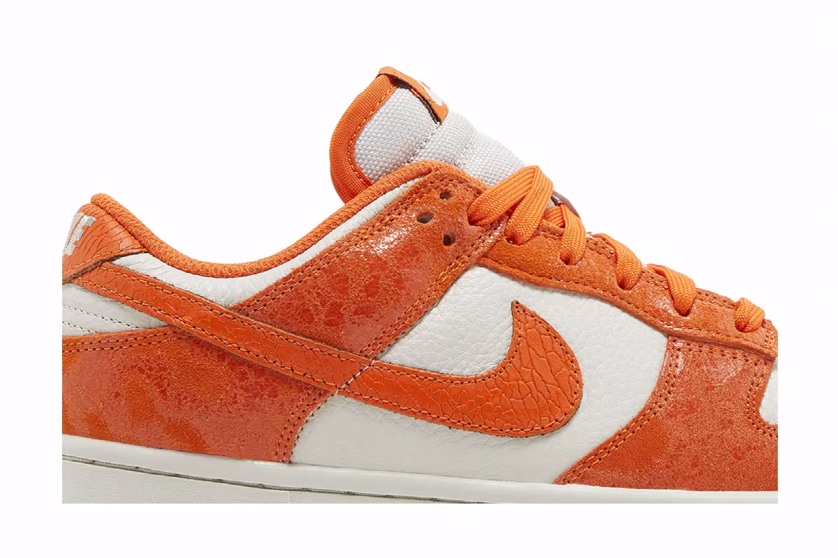Nike Women's Dunk Low Cracked Orange, view 3