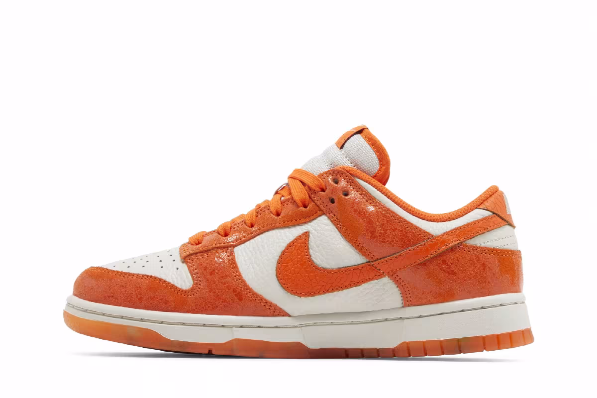 Nike Women's Dunk Low Cracked Orange, view 4