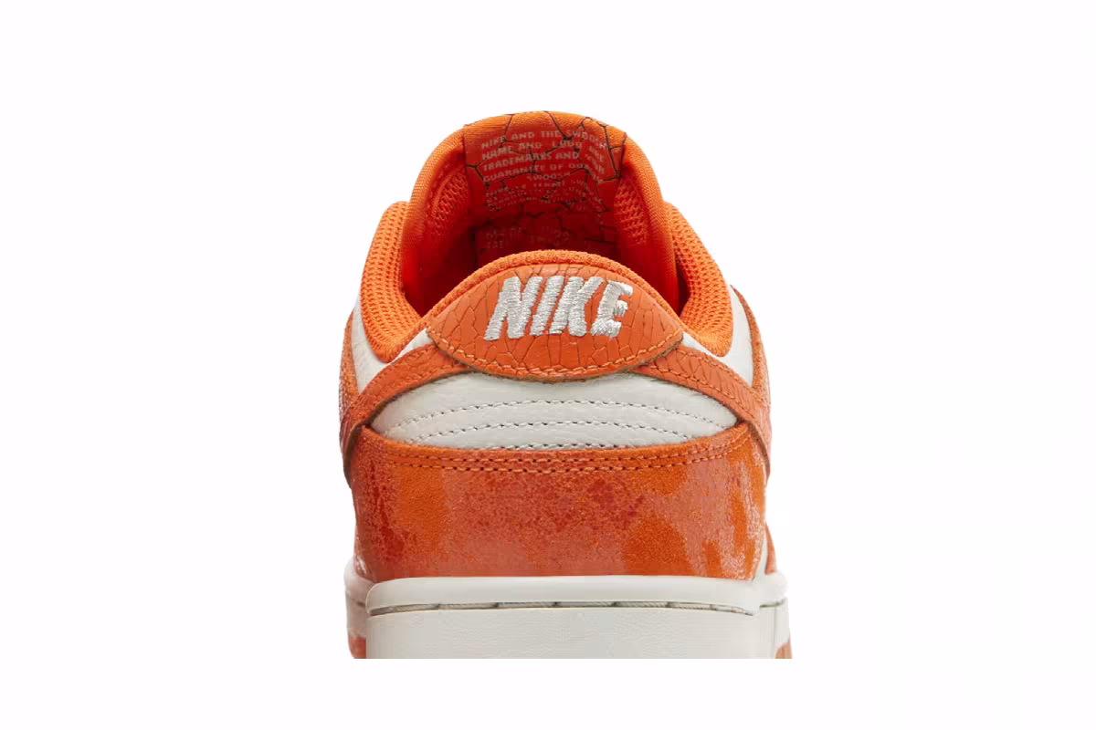 Nike Women's Dunk Low Cracked Orange, view 8