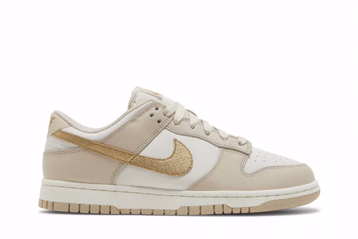Nike Women's Dunk Low Gold Swoosh, view 2