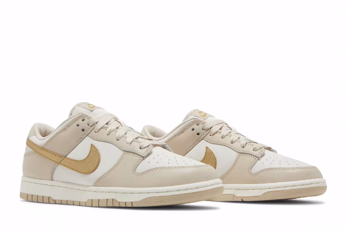 Nike Women's Dunk Low Gold Swoosh, view 9