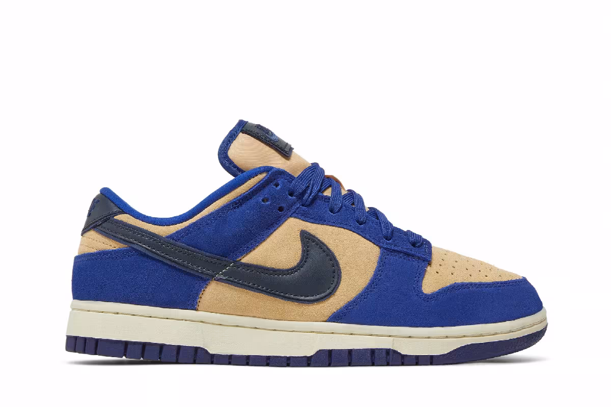 Nike Women's Dunk Low LX Blue Suede, view 2