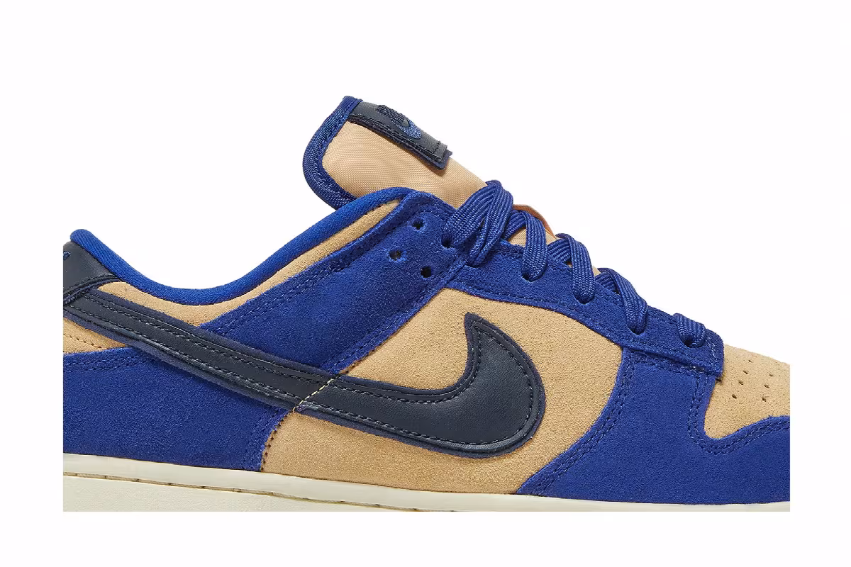 Nike Women's Dunk Low LX Blue Suede, view 3