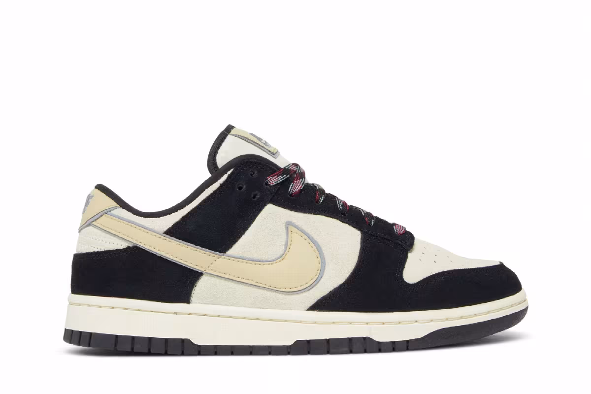 Nike Women's Dunk Low LX Black Suede, view 2