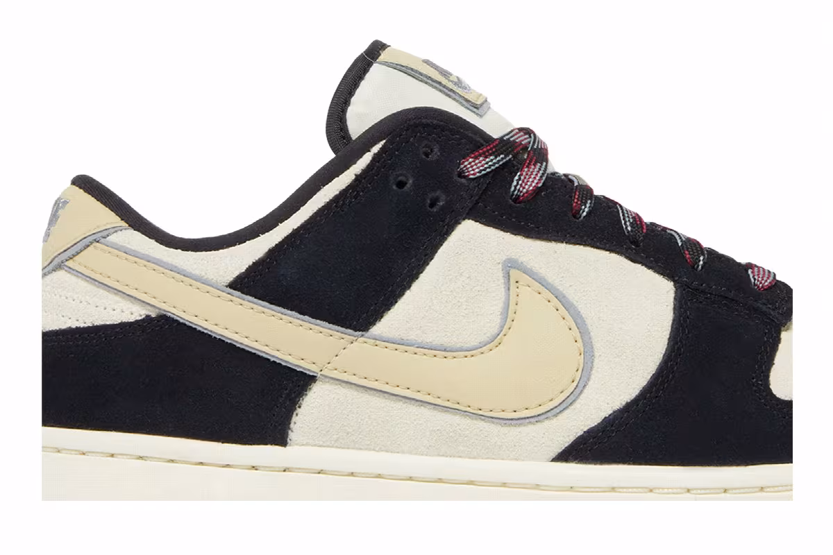 Nike Women's Dunk Low LX Black Suede, view 3