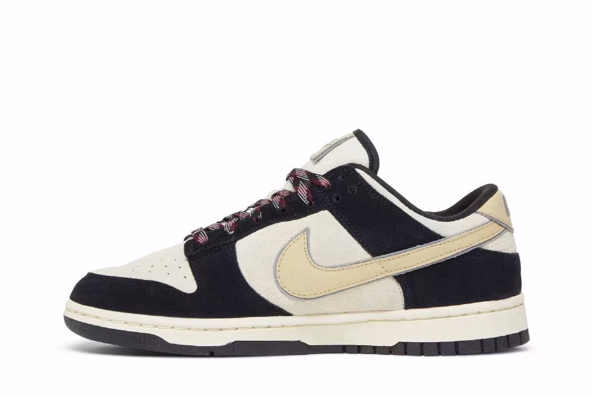 Nike Women's Dunk Low LX Black Suede, view 4