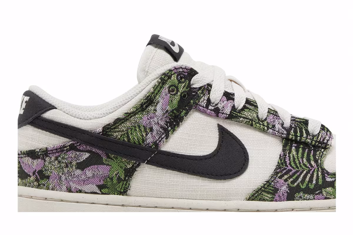 Nike Women's Dunk Low Next Nature Floral Tapestry, view 3